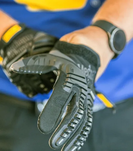 Miniatura 6 de Mechanix Wear M-Pact - Guantes de trabajo resistentes a los impactos, guantes de seguridad duraderos para hombres, aptos para pantalla táctil