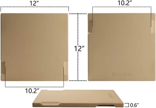 Miniatura 8 de Piedra para pizza, piedra cuadrada de pizza de 12 x 12 pulgadas para horno, parrilla, barbacoa, piedra de hornear de cordierita para pan y pastel