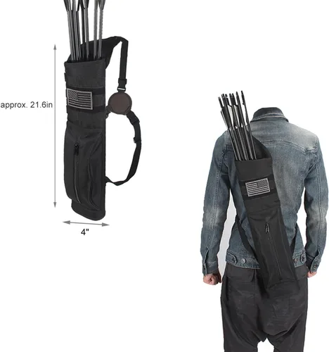 Miniatura 5 de Carcaj de flecha trasera multifunción con sistema Molle para flechas de hombro, soporte para flechas de hombro colgado, carcaj de tiro para flechas