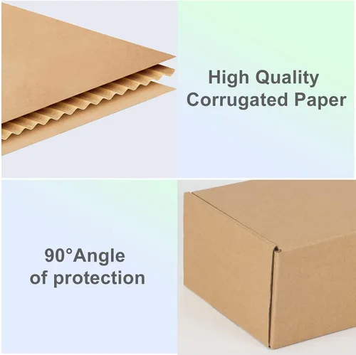 Miniatura 5 de MEBRUDY - Cajas para envío de 9 x 6 x 2 pulgadas, paquete de 25 unidades, caja pequeña de cartón corrugado para envío de literatura por correo Marrón