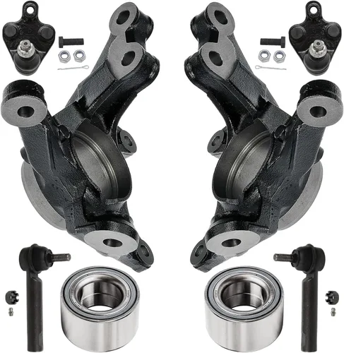 Miniatura 95 de Detroit Axle - Kit de nudillos traseros izquierdo FWD para Hyundai Santa Fe 2007-2009 Veracruz 2007-2012, reemplazo del conjunto de cojinete
