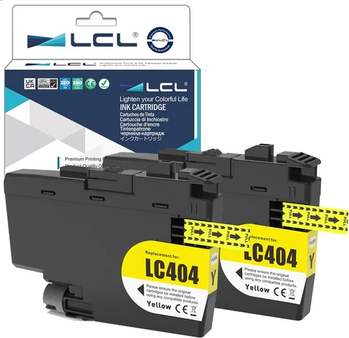 Miniatura 8 de LCL Cartucho de tinta de repuesto compatible para impresoras Brother LC-404 LC404 LC-404BK LC404BK MFC-J1205W MFC-J1205W XL MFC-J1215 MFC-J1215W