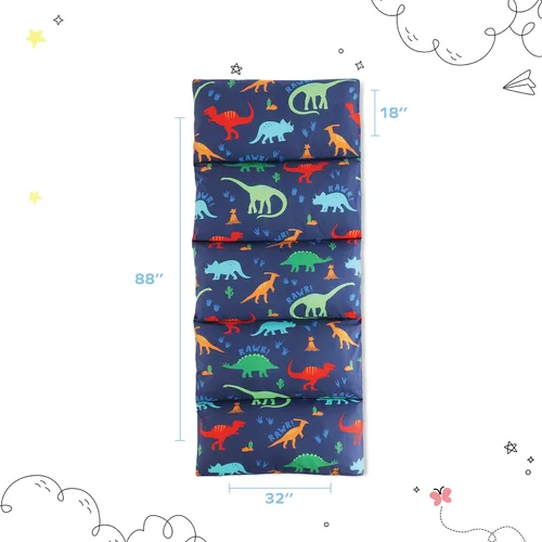 Miniatura 5 de Boston Linen Co. - Funda de almohada para niños, funda de cama de dinosaurio Rawr para niños, tumbona para leer, descansar y juegos, tamaño King