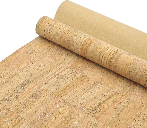 Miniatura 21 de SorenCut Tela de corcho por yarda, tela de corcho para coser con superficie de café negro, 12 x 52 pulgadas más grande para manualidades, cortar