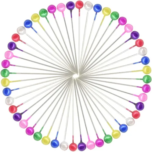 Miniatura 4 de 800 alfileres de costura rectos con cabezas de plástico de bola de colores para tela, joyería, manualidades, costura (1.496 pulgadas/color)