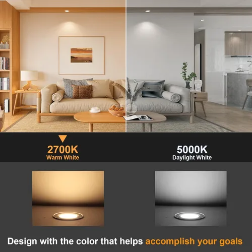 Miniatura 3 de comzler Bombilla LED GU10, 2700 K blanco cálido suave, equivalente a halógeno de 50 W, repuesto de iluminación de riel empotrado, 120 V, 4 W, 400