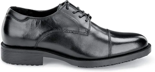 Miniatura 2 de Shoes for Crews Dress Shoes for Men, Mens Oxfords, Zapatos De Vestir para Hombre, Slip Resistant, Safety, Brown or Black