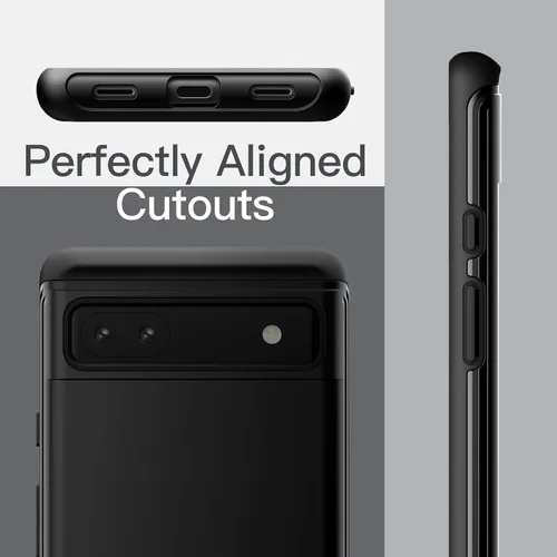 Miniatura 6 de JETech Funda para Google Pixel 6a de 6.1 pulgadas 2022, protección de doble capa a prueba de golpes (negro)