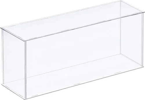 Miniatura 22 de MECCANIXITY Vitrina de acrílico Caja de plástico transparente montar escaparate a prueba de polvo 14x6.3x4.1 pulgadas para artículos coleccionables
