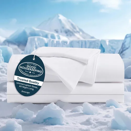 Miniatura 15 de Breescape Cooling Sheets Twin XL Size - BlendTek Dry & Cool Technology Cooling Bed Sheets for Hot Sleepers and Night Sweats, Q-Max>0.46 Tech Twin XL