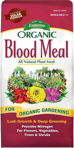Espoma Fertilizante orgánico de harina de sangre 12-0-0. Fuente de alimento vegetal totalmente natural de nitrógeno para jardinería orgánica. Para