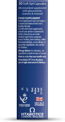 Miniatura 10 de Jointace by Vitabiotics Omega-3 cápsulas x 30