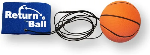 Bola de retorno – Baloncesto – Divertido juguete para un jugador para juego en interiores o exteriores – Bola de rebote de muñeca divertida para