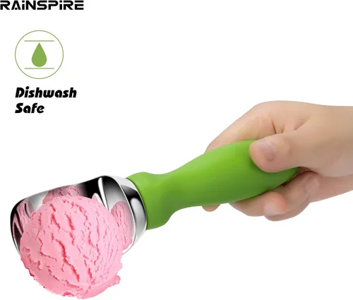 Miniatura 5 de Rainspire Cuchara de helado de acero inoxidable con mango cómodo, cuchara para helado resistente, pala para helado, ideal para cucharas de helado
