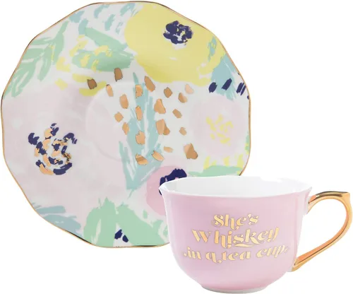 Miniatura 8 de Best Mom Ever - Taza de té y platillo de porcelana de 5 onzas