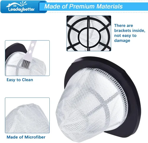 Miniatura 5 de Leadaybetter Filtro de repuesto 38B1 para aspiradora Bissell 3 en 1 38B1 38B1L 1059, comparable con la parte # 2037423 y 2037424