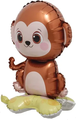 Miniatura 23 de Globos de animales 3D autosostenibles RUIANSI de zorro, koala, león, elefante, panda, vaca, conejo, dinosaurio, triceratops, estegosaurio para baby