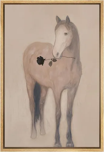 Miniatura 47 de SIGNFORD Lienzo enmarcado para pared, acuarela pastel, morado, luna, cielo, naturaleza, ilustraciones de área silvestre, arte moderno, vibrante