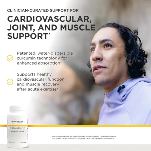 Miniatura 2 de Integrative Therapeutics - Theracurmin HP Curcumina: Suplemento de cúrcuma para la recuperación muscular y el alivio de dolores menores debido al