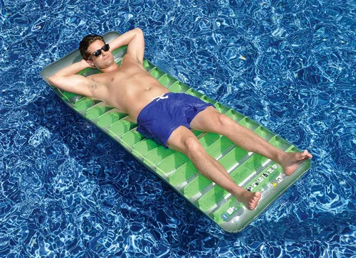 Miniatura 2 de Swimline - Colchón inflable de lujo de 76 pulgadas, color verde