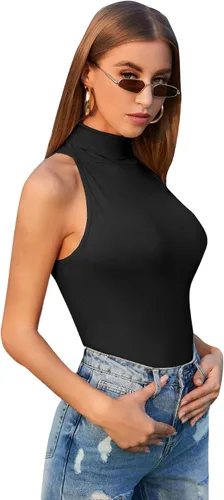 Miniatura 3 de Verdusa Camiseta sin mangas con cuello de tortuga para mujer