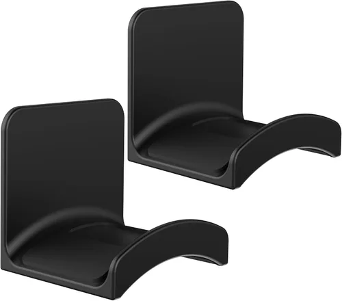 Miniatura 7 de SOKUSIN Soporte para auriculares, soporte adhesivo para auriculares para juegos, gancho universal de montaje en pared para todos los Negro