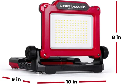 Miniatura 4 de Master Tailgaters FLUD 4000 Luz de Trabajo LED de Inundación Compatible con Baterías Black & Decker, Porter Cable, Stanley 18v-20v