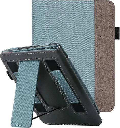 WALNEW Funda con soporte para Kindle Paperwhite de 7" de 12ª generación (2024 lanzado) y Kindle Colorsoft Signature Edition, funda de piel sintética