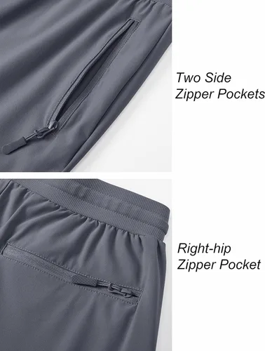 Miniatura 6 de MAGCOMSEN Pantalones de senderismo para mujer, de secado rápido, ligeros, con cintura elástica, con bolsillos con cremallera