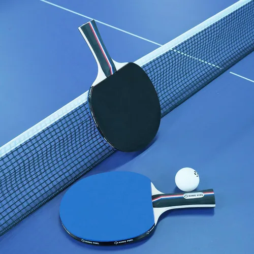 Miniatura 6 de Juego de 4 raquetas de tenis de mesa de alta calidad, pelotas de ping pong de 3 estrellas (8) con estuche de ping-pong, juego profesional de paletas