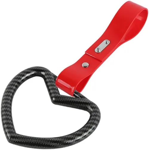 Miniatura 13 de Q1-TECH, JDM Tsurikawa - Anillo japonés para metro, tren, autobús, mango de coche, lindo mango en forma de corazón, correa de mano, anillos