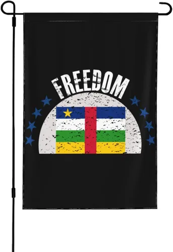 The Central African Republic Flag And Freedom Garden Flag 28"x40" Inch Double Sided Garden Flags Home Lawn Outdoor Decor Flags Party Banner Welcome
