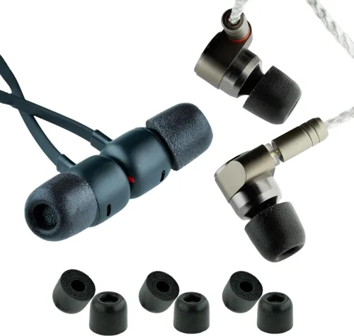 Miniatura 15 de Comply Foam 400 Series Round 2.0 - Almohadillas de repuesto para Bose Quiet Comfort 20, Sennheiser IE 300, Campfire Audio y más, surtido S, M, L, 3