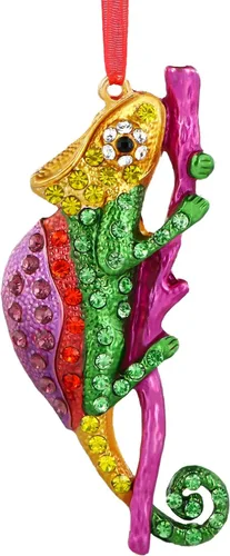 Miniatura 14 de Adornos de Rana Verde para Árbol de Navidad - Adornos de Rana de Navidad de Metal Adornos de Rana Verde Weihnachtsgurke Decoración de Navidad