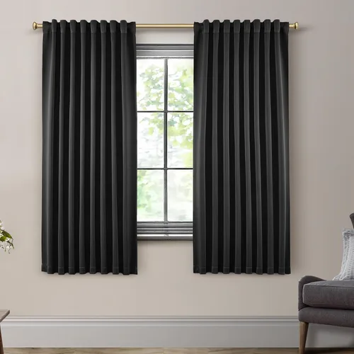 Miniatura 79 de SHINELAND Cortinas opacas cortas para ventanas de dormitorio, cortinas de baño, 45 pulgadas de largo