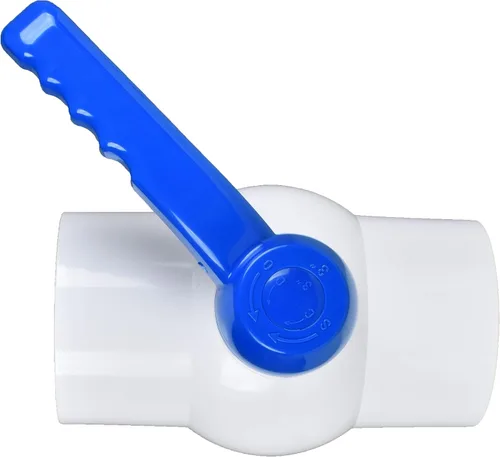 Miniatura 8 de Válvula de bola de PVC de 1 pulgada (paquete de 2), válvula de bola de cierre roscada (NPT) con mango fácil de girar y excelente, clasificado a 150