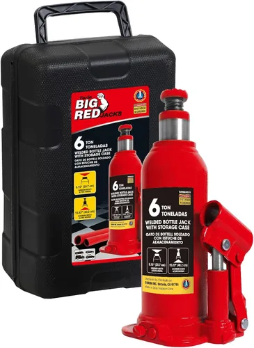 Miniatura 9 de BIG RED T90213 Torin Gato Hidráulico de Botella Soldado con Estuche de Transporte y Almacenamiento de Moldeo por Soplado, Capacidad de 2 Toneladas