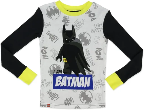 Miniatura 2 de LEGO Batman Movie - Conjunto de pijama para niño, 4 piezas, 100% algodón, tallas 4 a 10