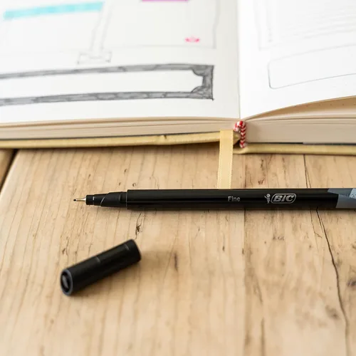 Miniatura 4 de Bic Intensity - Bolígrafos de punta fina (0.016 in, 12 unidades), color negro