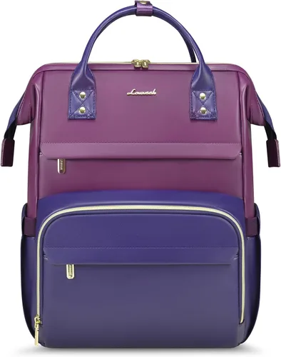 Miniatura 24 de LOVEVOOK - Mochila para laptop para mujer, mochila de moda para mujer.., Rojo Marrón, 15,6 pulg., Mochilas de viaje