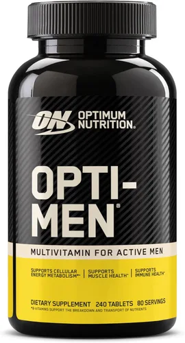 Miniatura 9 de Optimum Nutrition Opti-Men - Multivitamínico diario para hombres, suplemento de apoyo inmunológico con aminoácidos, suministro para 80 días, 240