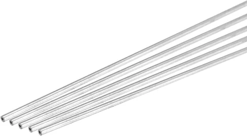 uxcell Tubo redondo de acero inoxidable 304 0.039 in OD 0.012 in espesor de pared 11.811 in longitud 5 piezas