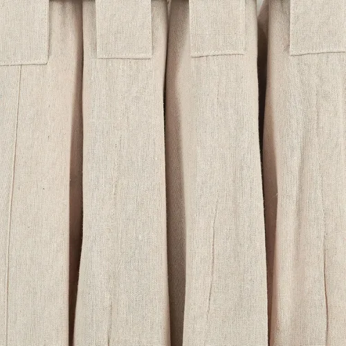 Miniatura 7 de Lush Decor Panel individual de cortina de cascada fruncida, 84 pulgadas de largo x 52 pulgadas de ancho, lino oscuro