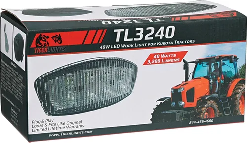 Miniatura 7 de TIGERLIGHTS TL3240 Luz de trabajo LED 12V compatible con/reemplazo para Kubota B2650HSDC, B3350HSDC, L3240HSTC, L3240HSTC-3, L3540HSTC, L3540HSTC-3