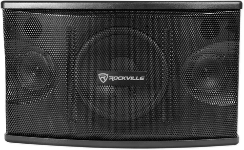 Miniatura 2 de (2) Rockville KPS80 altavoces vocales de karaoke de 8 pulgadas + mezclador amplificador Bluetooth + (2) micrófonos + Rockville R14GSBR100 rojo/negro