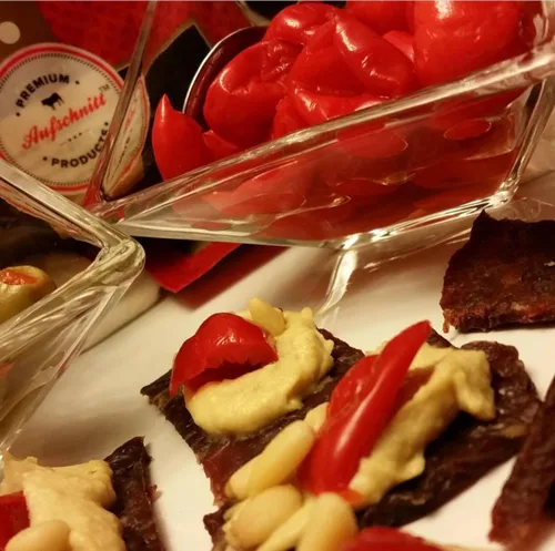 Miniatura 4 de Aufschnitt - Carne seca alimentada con pasto, baja en sodio, certificada Kosher, apta para dieta cetogénica, paquete de 2, barbacoa