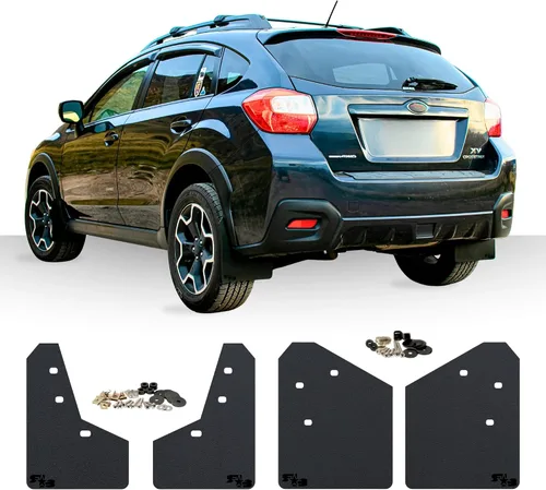 RokBlokz Aletas de barro para Subaru XV Crosstrek 2013-2017, varios colores disponibles, los protectores de barro son cortados y ajustados a la