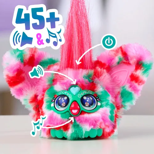 Miniatura 3 de FURBY Furblets - Paquete de 2 mini amigos navideños Pep-Mint & Sno-Flay, juguetes electrónicos de peluche para niñas y niños de 6 años en adelante