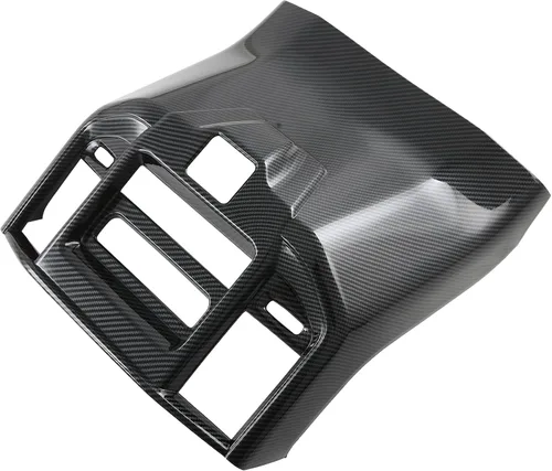 Miniatura 4 de 1 pieza para Dodge RAM 1500 TRX 2019-2023 Cubierta de salida de ventilación de aire trasero, panel de aire acondicionado, decoración