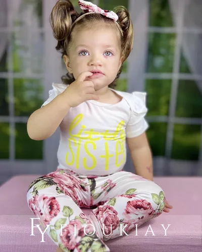 Miniatura 19 de fioukiay Conjunto de ropa de verano para bebés y niñas recién nacidas prematuros, mameluco, pantalones, diadema, conjunto de ropa para el verano